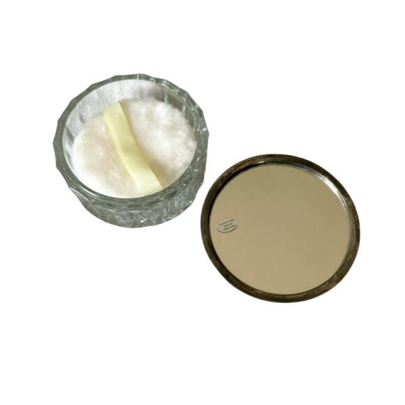 Vintage Hong Kong Silver Plated Brush and Comb and Powder Jar - Picture 4 of 7